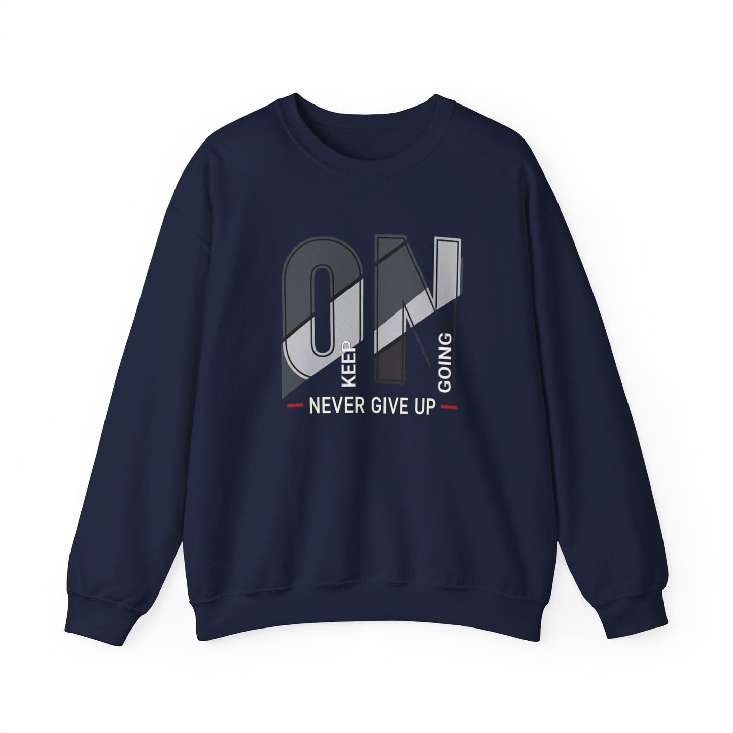 Corea - Sudadera unisex con cuello redondo y mezcla pesada Keep going on - StyleMZ 