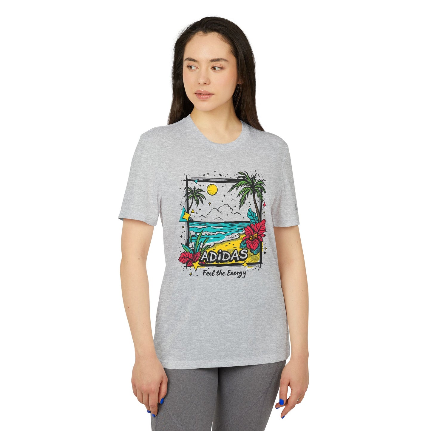 adidas TROPICAL VIBES Unisex Sport T-shirt