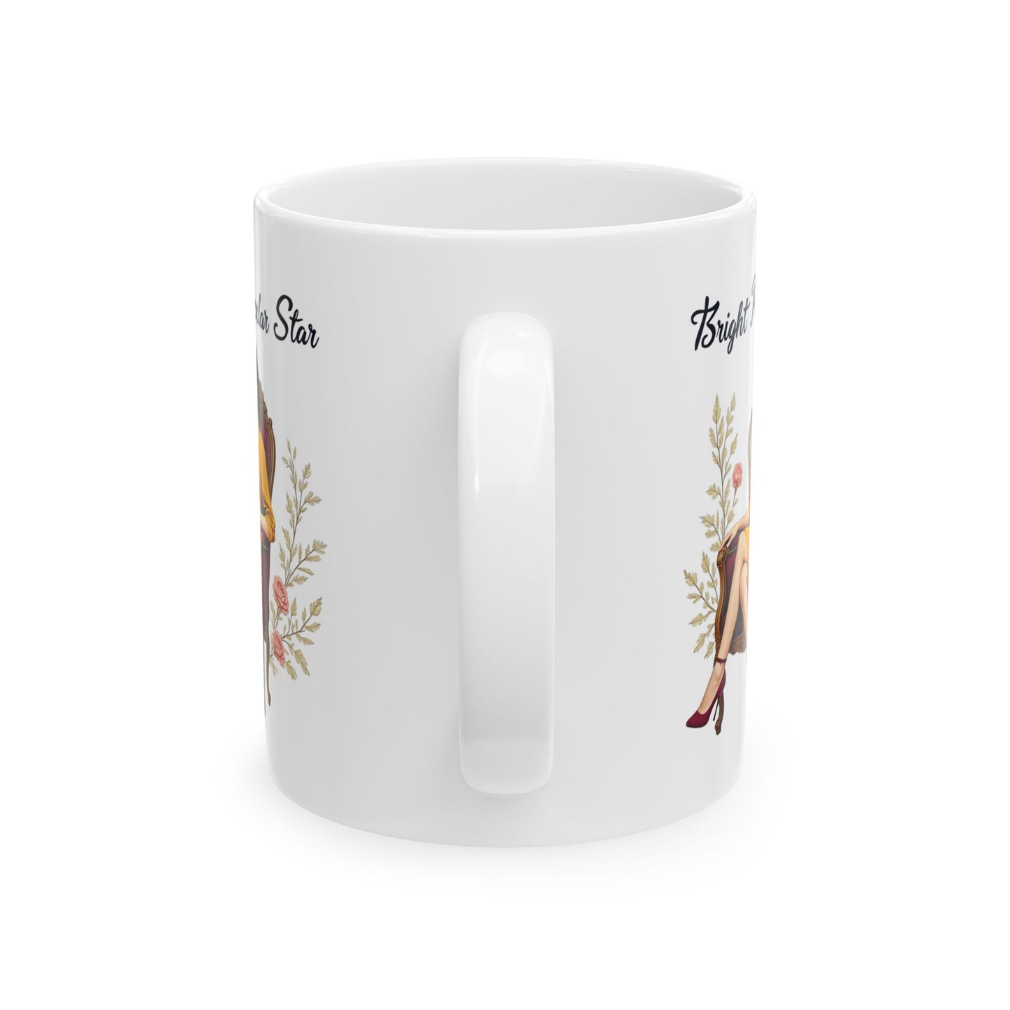 Bright Particular Star Ceramic Mug, (11oz, 15oz) - StyleMZ - Stylemz