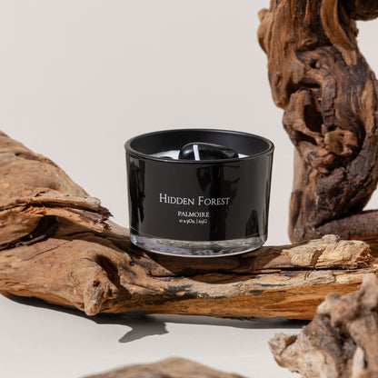 Hidden Forest Soy Wax Candle with Gemstones and Aroma