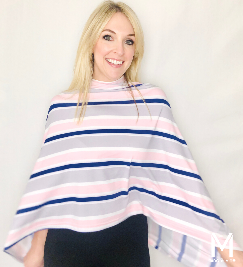 Savvy Stripe Multi-Way Smart Scarf - Stylemz