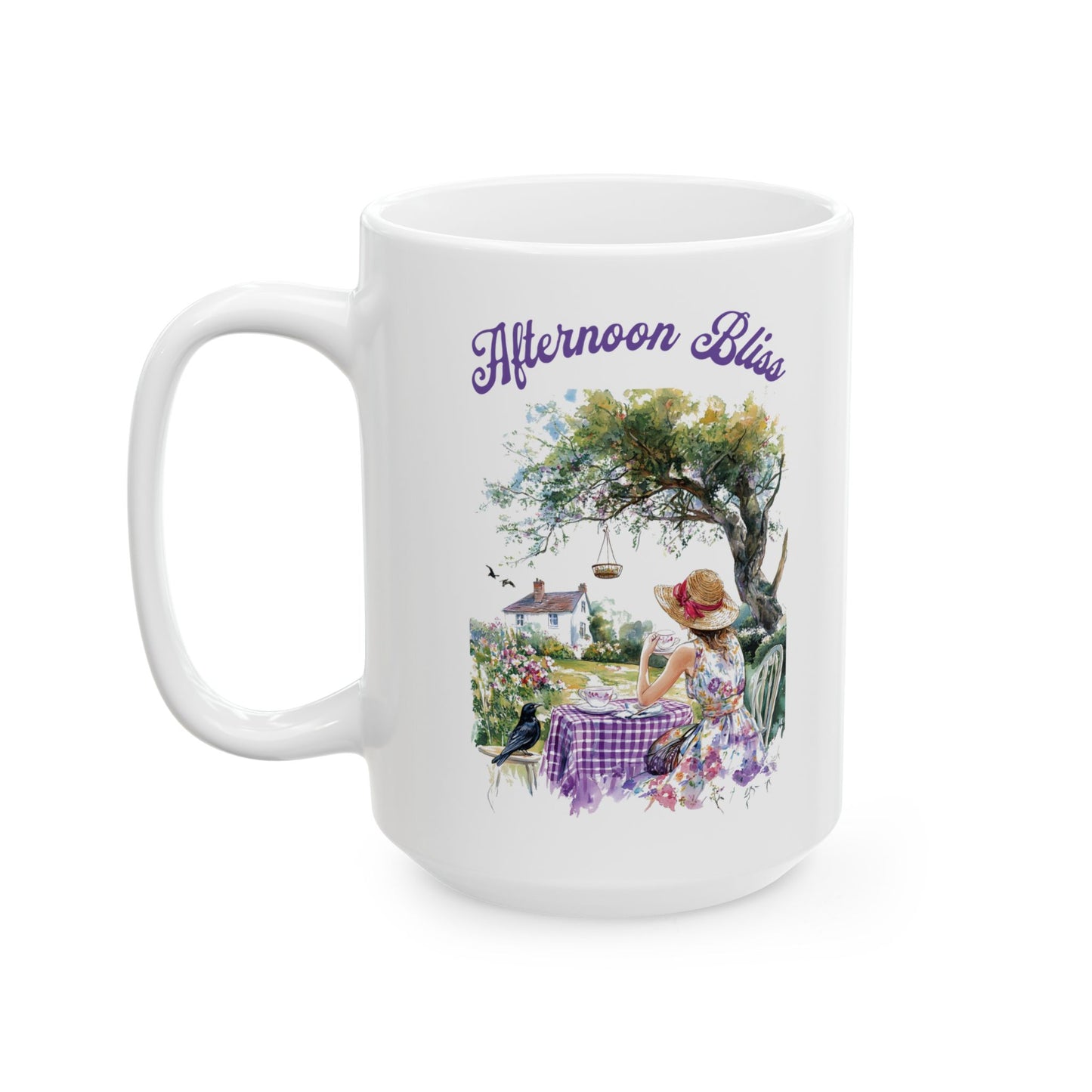 Afternoon Bliss Ceramic Mug, (11oz, 15oz) - StyleMZ