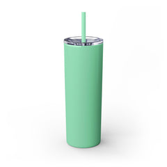 Korea -  Happy Birthday Skinny Tumbler with Straw, 20oz  - StyleMZ