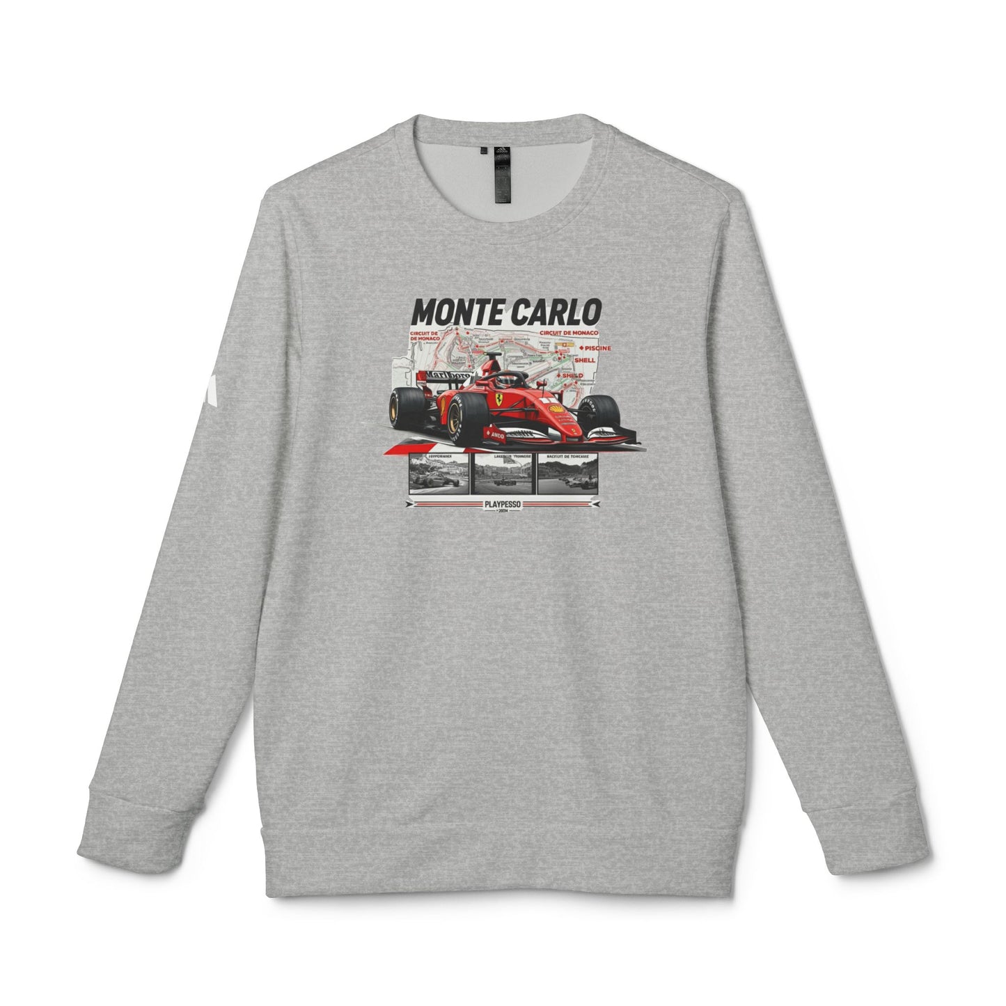 Korea -  Monte Carlo adidas Unisex Fleece Crewneck Sweatshirt  - StyleMZ