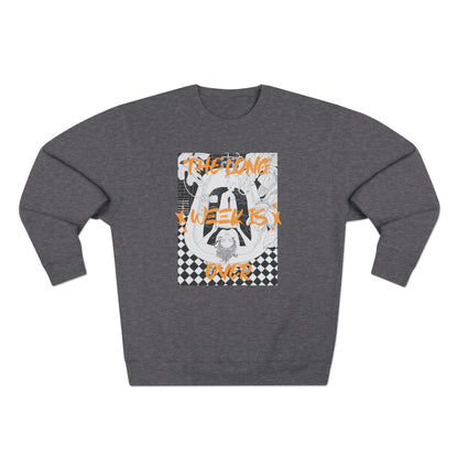 Korea -  The Long week is over Unisex Crewneck Sweatshirt  - StyleMZ