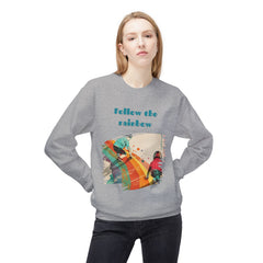 Korea -  Follow the rainbow Unisex Midweight Softstyle Fleece Crewneck Sweatshirt  - StyleMZ