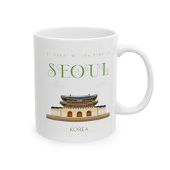 Korea -  Seoul Ceramic Mug, (11oz, 15oz)  - StyleMZ