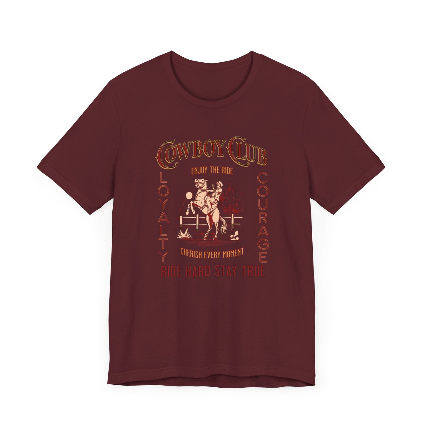 Cowboy club Unisex Jersey Short Sleeve Tee