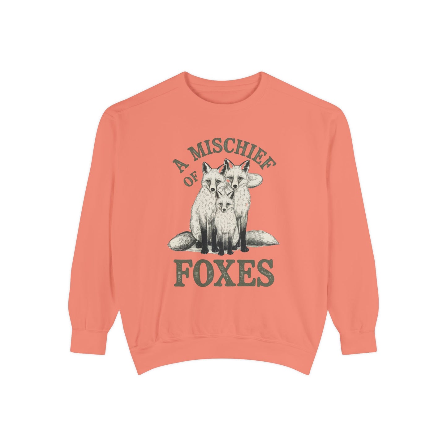 A mischief of Foxes Unisex Garment-Dyed Sweatshirt - StyleMZ