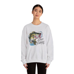 Corea - Sudadera unisex de cuello redondo Gone Fishing Heavy Blend™ - StyleMZ 