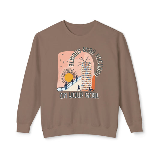 Corea - Siempre centrado en tu objetivo Sudadera unisex ligera con cuello redondo - StyleMZ 