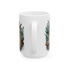 Taza de cerámica con diseño de gato y café de Corea (11 oz, 15 oz) - StyleMZ 