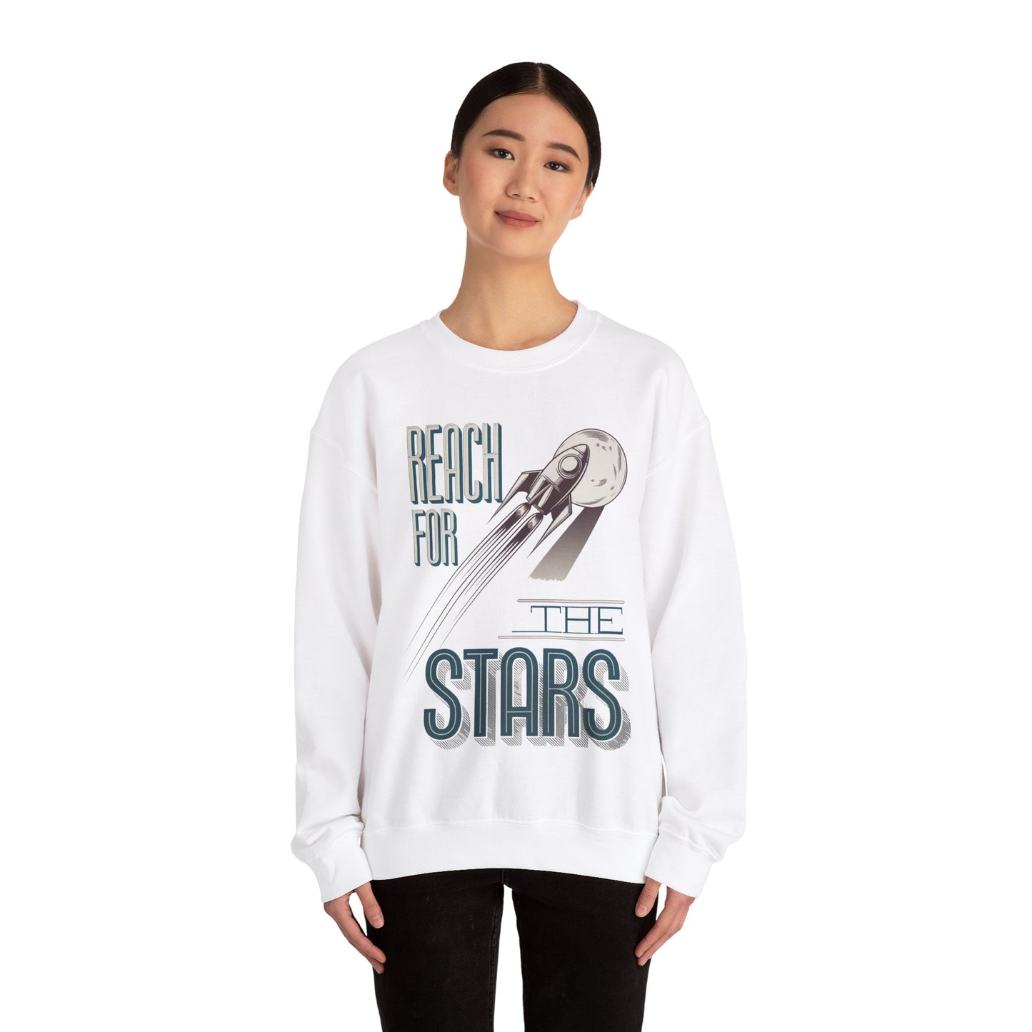 Reach for the stars Unisex Heavy Blend™ Crewneck Sweatshirt - StyleMZ