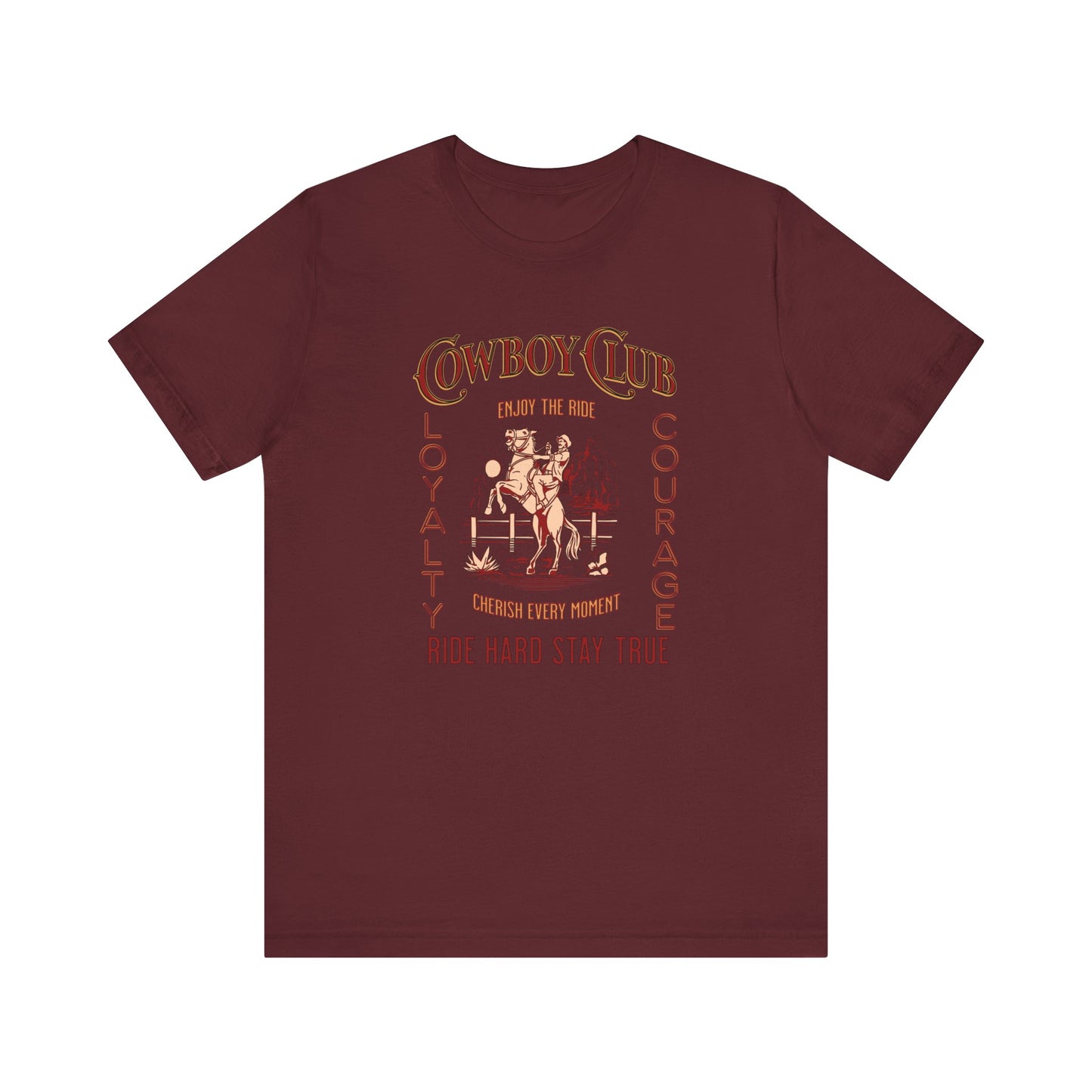 Cowboy club Unisex Jersey Short Sleeve Tee