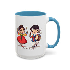 Korea -  Dance of joy Accent Coffee Mug (11, 15oz)  - StyleMZ