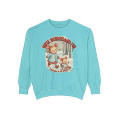 Korea -  Winter wonderland fun Unisex Garment-Dyed Sweatshirt  - StyleMZ