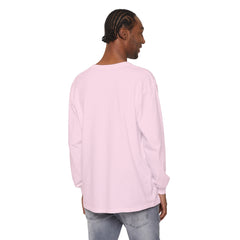 Korea -  Keep smiling Unisex Garment-dyed Long Sleeve T-Shirt  - StyleMZ