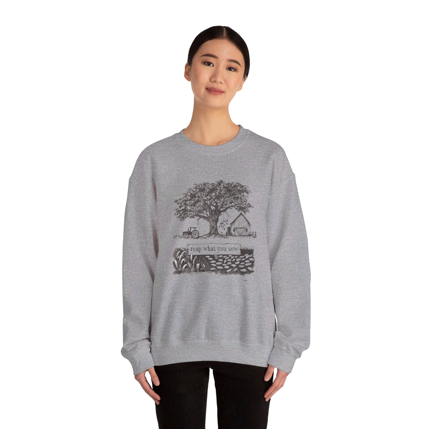 Korea - Reap what you sow Unisex Heavy Blend™ Crewneck Sweatshirt - StyleMZ - Stylemz