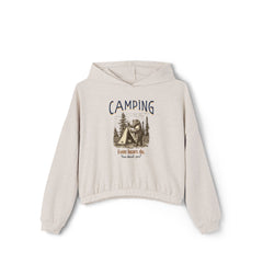 Korea -  Camping, even bears do Women's Cinched Bottom Hoodie  - StyleMZ