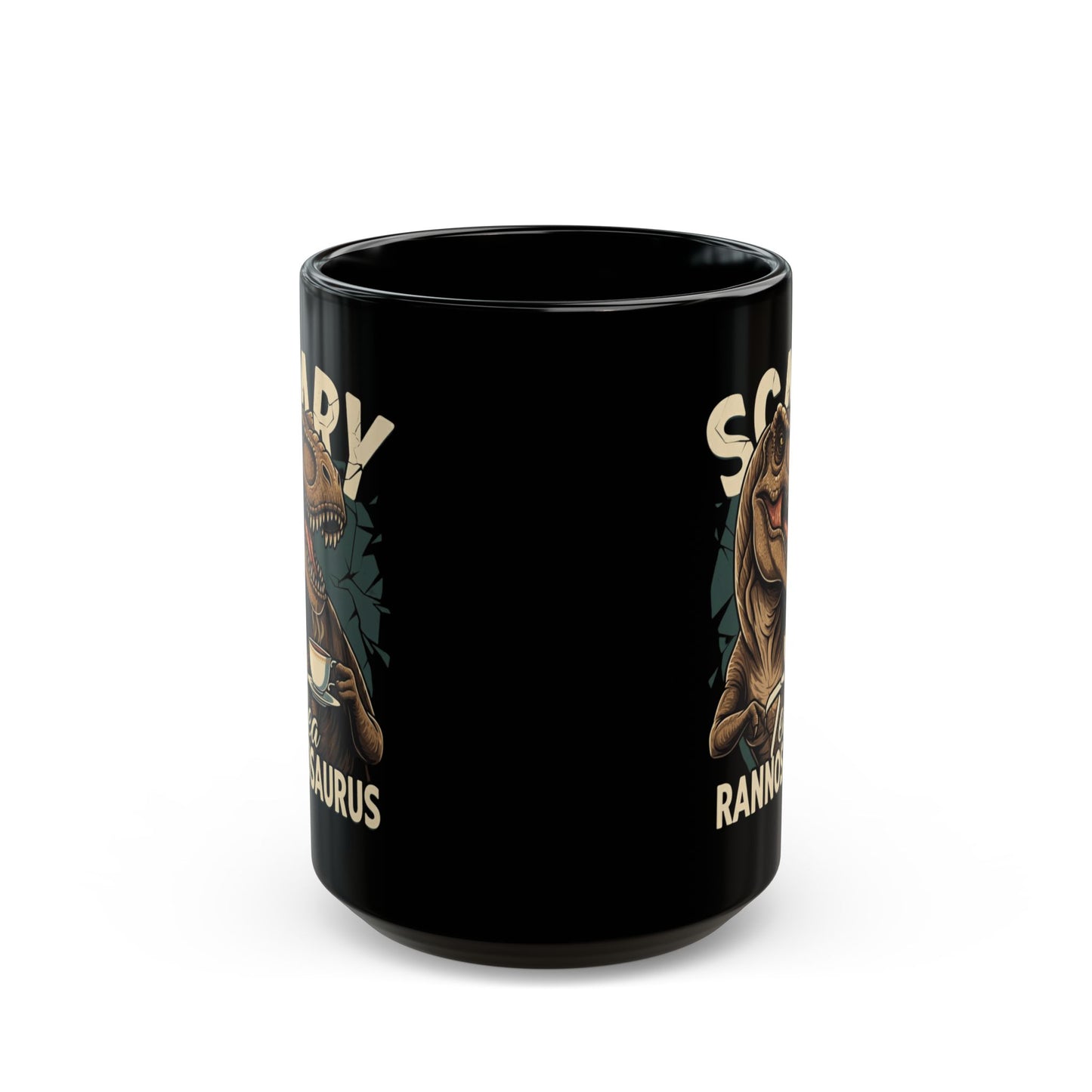 T-rex Black Mug (11oz, 15oz) - StyleMZ