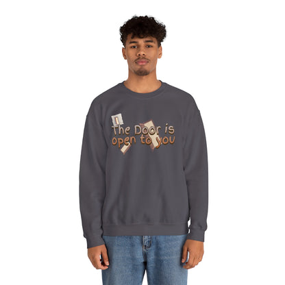 The door is open to you Unisex Heavy Blend™ Crewneck Sweatshirt - StyleMZ