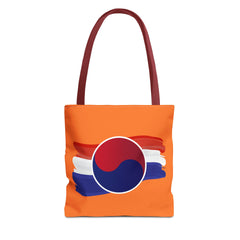 Korea -  Korean flag Tote Bag (AOP)  - StyleMZ