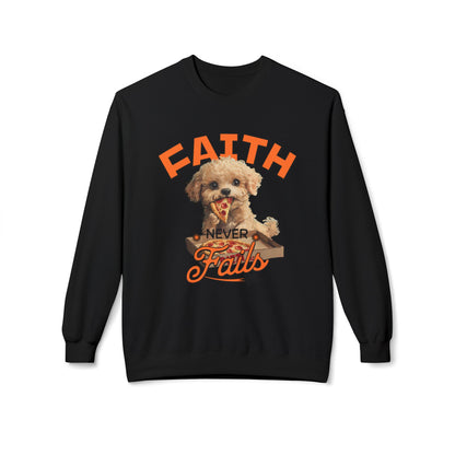 Korea -  Faith never fails Unisex Midweight Softstyle Fleece Crewneck Sweatshirt  - StyleMZ