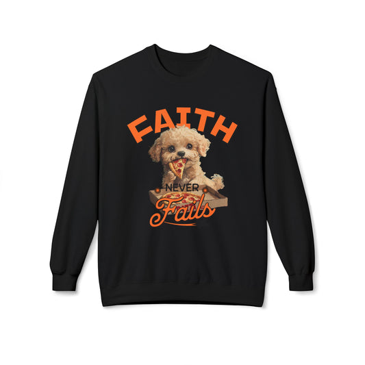 Korea - Faith never fails Unisex Midweight Softstyle Fleece Crewneck Sweatshirt - StyleMZ - Stylemz