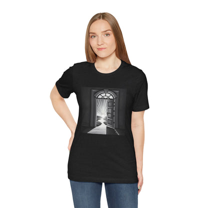 The door is open Unisex Jersey Short Sleeve Tee - StyleMZ