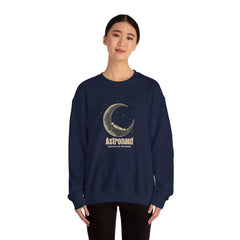 Korea -  Astronaut Resting on the Moon  Unisex Heavy Blend™ Crewneck Sweatshirt  - StyleMZ