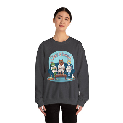 Chill & Unwind Unisex Heavy Blend™ Crewneck Sweatshirt - StyleMZ