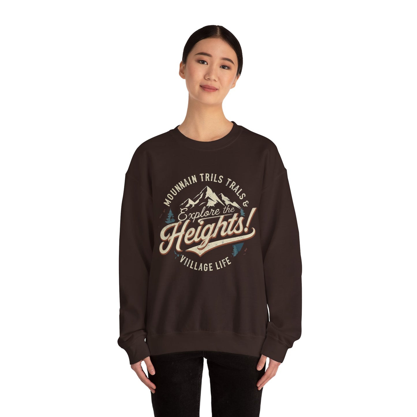 Explore the heights Unisex Heavy Blend™ Crewneck Sweatshirt - StyleMZ