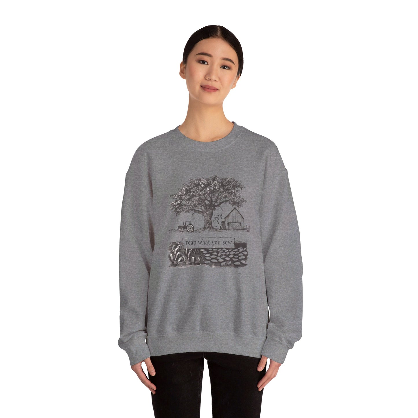 Korea -  Reap what you sow Unisex Heavy Blend™ Crewneck Sweatshirt  - StyleMZ