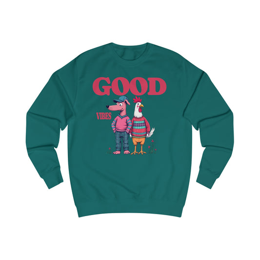 Korea -  Good Vibes Unisex Sweatshirt  - StyleMZ