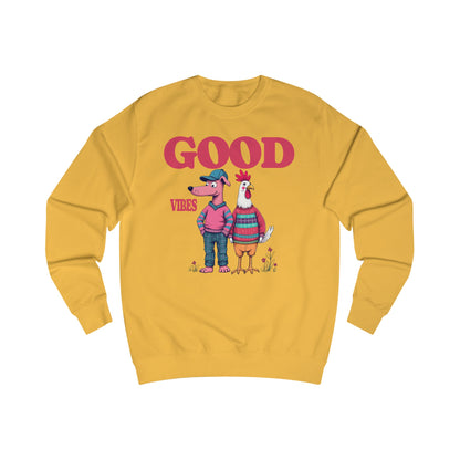 Korea -  Good Vibes Unisex Sweatshirt  - StyleMZ