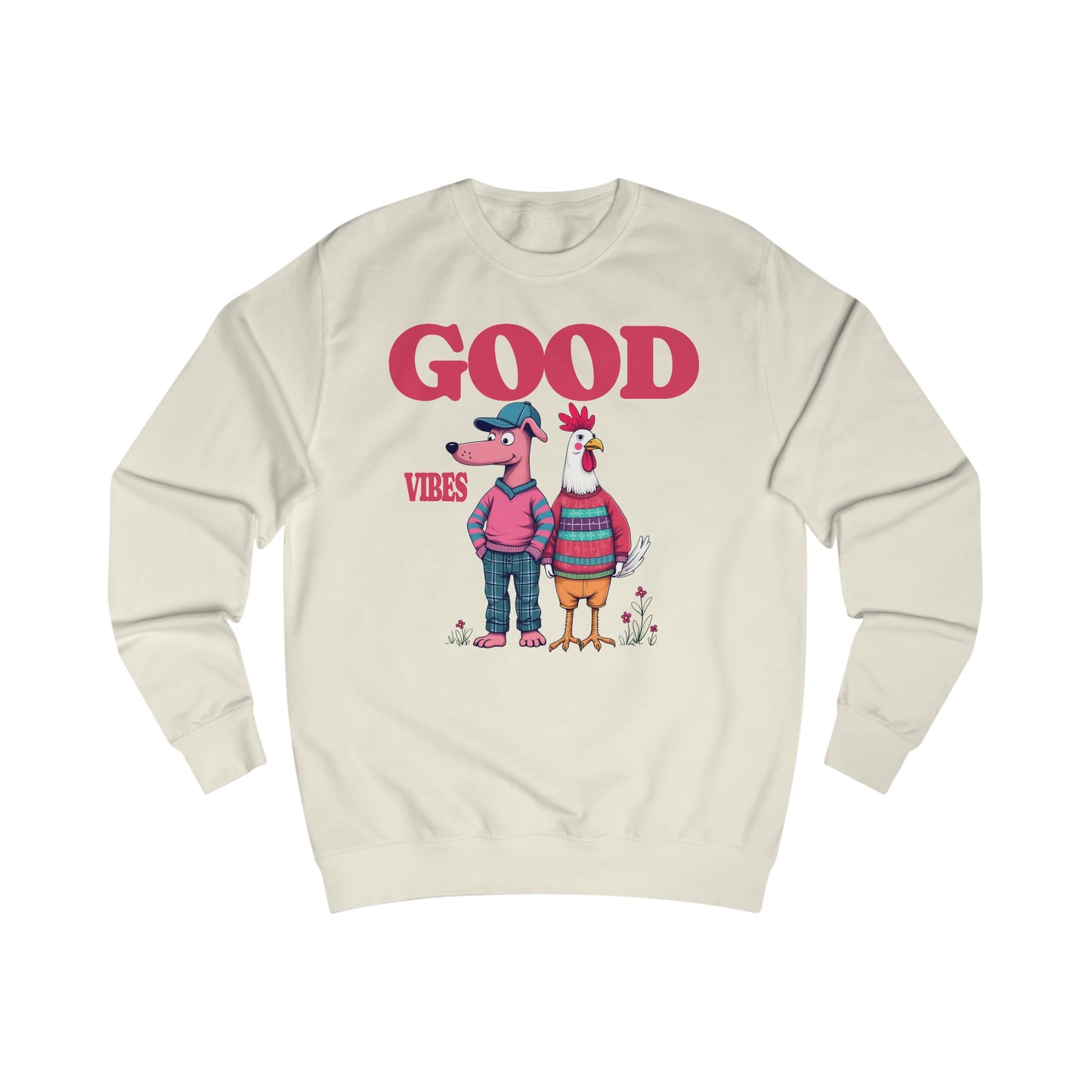 Korea -  Good Vibes Unisex Sweatshirt  - StyleMZ