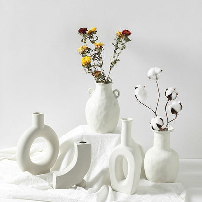 Nordic Decoration Ceramic Vase for Elegant Home Style