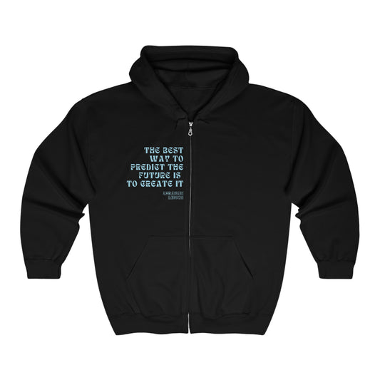 Korea -  Creat the future Unisex Heavy Blend™ Full Zip Hooded Sweatshirt  - StyleMZ