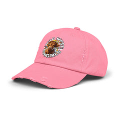 Korea -  Wild West Cow Girls Unisex Distressed Cap  - StyleMZ