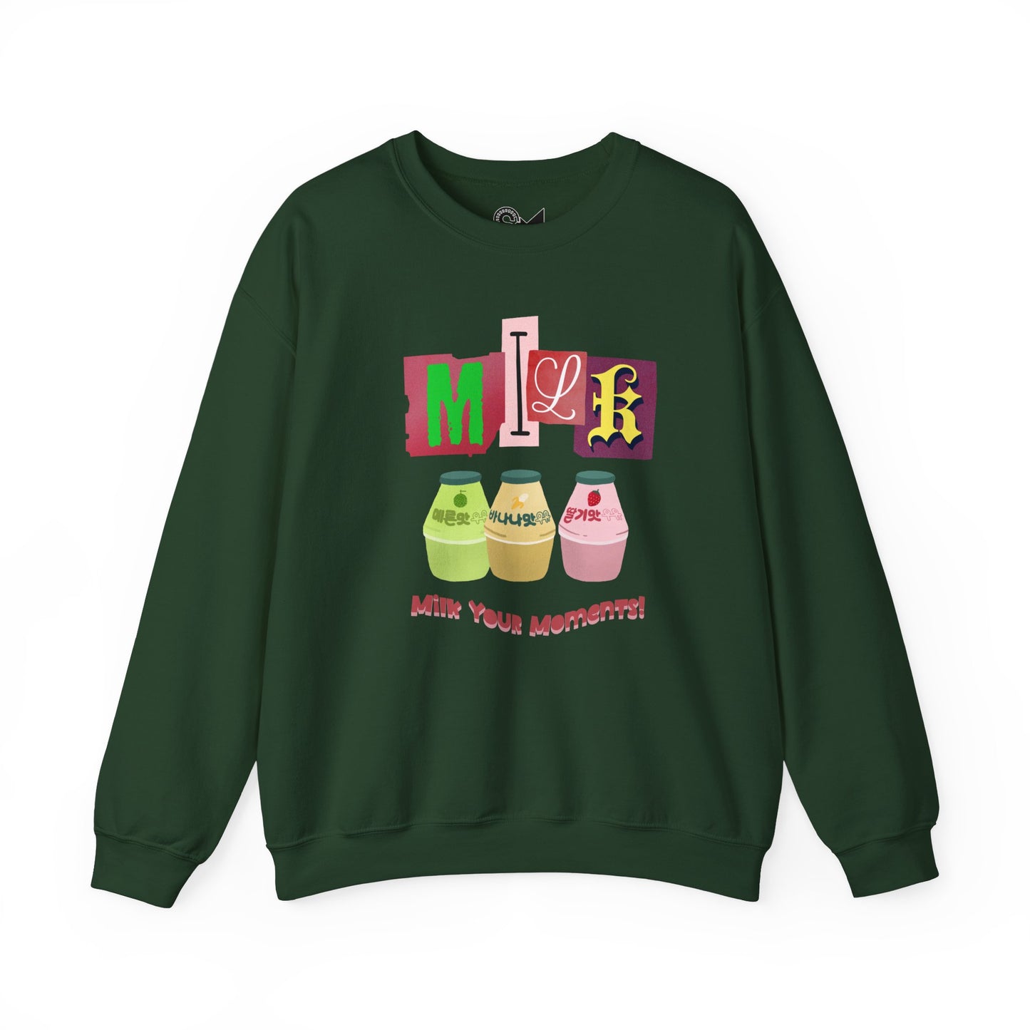 Milk your moment! Unisex Heavy Blend™ Crewneck Sweatshirt - StyleMZ