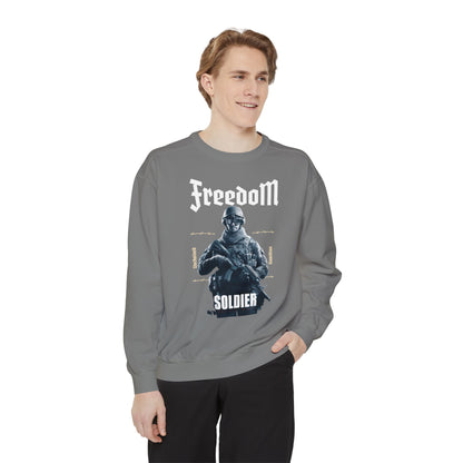 Korea -  Freedom Soldier Unisex Garment-Dyed Sweatshirt  - StyleMZ