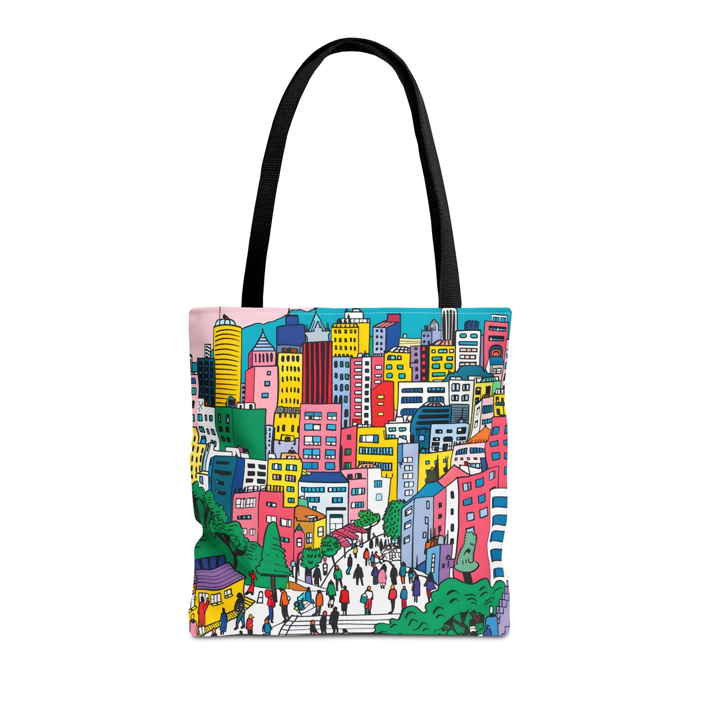 Seoul's hill neighborhoods Tote Bag (AOP) - StyleMZ