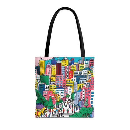 Seoul's hill neighborhoods Tote Bag (AOP) - StyleMZ