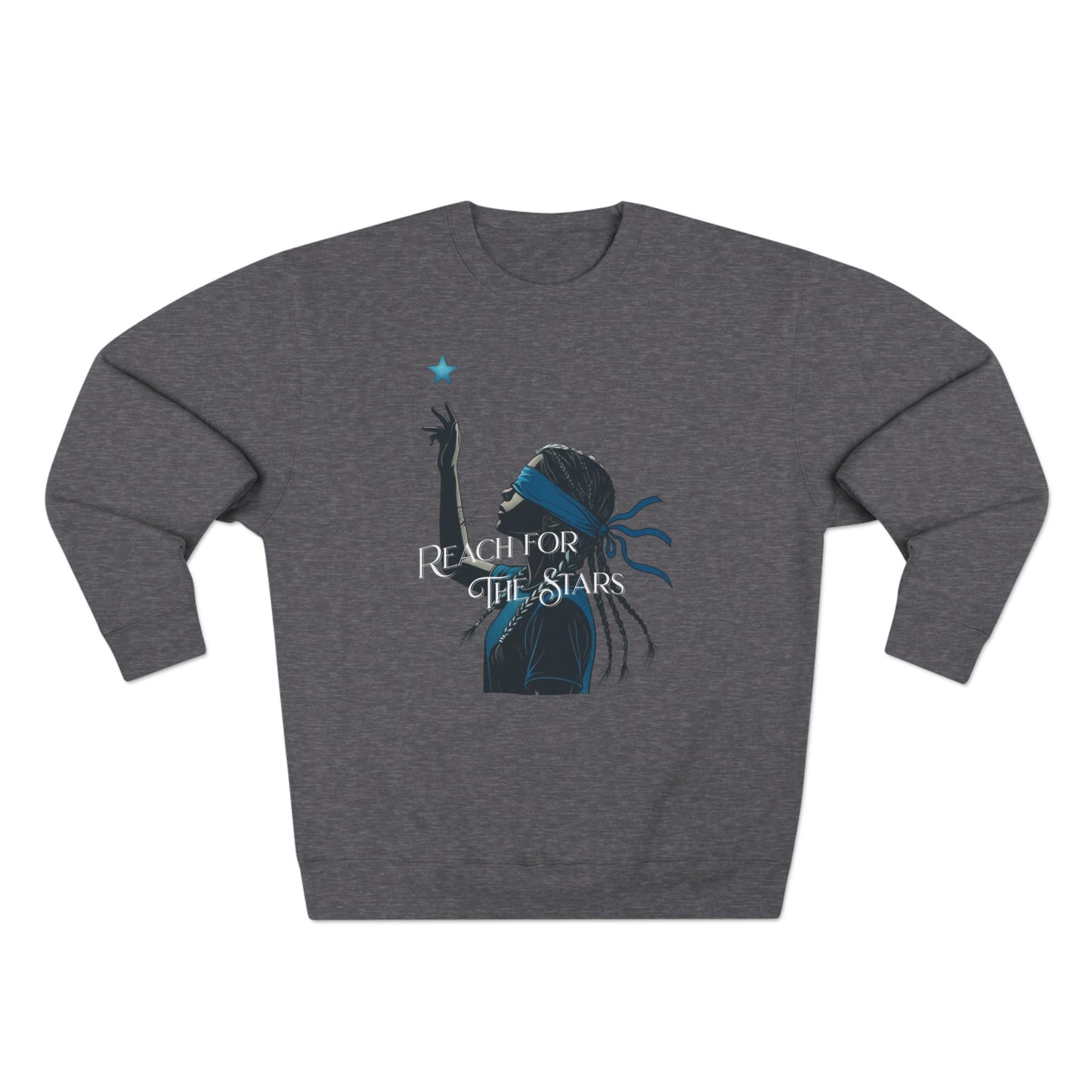 Korea -  Reach for the stars Unisex Crewneck Sweatshirt  - StyleMZ