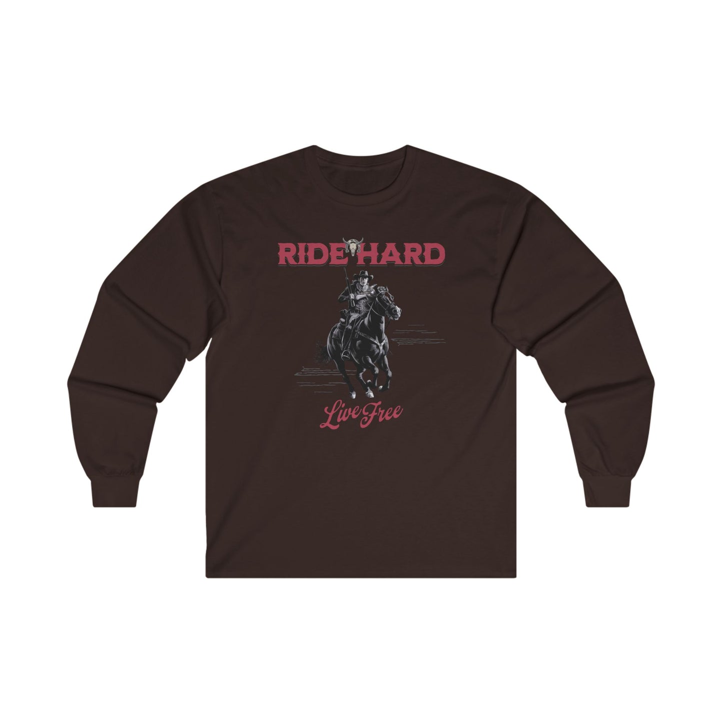 Ride hard Unisex Ultra Cotton Long Sleeve Tee - StyleMZ