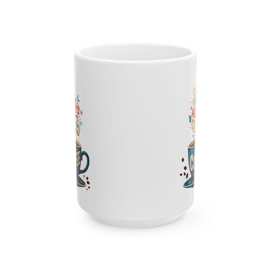 Korea -  There is always time for coffee Ceramic Mug, (11oz, 15oz)  - StyleMZ