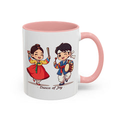 Korea -  Dance of joy Accent Coffee Mug (11, 15oz)  - StyleMZ