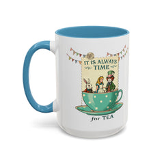 Korea -  It is always time for tea Accent Coffee Mug (11, 15oz)  - StyleMZ