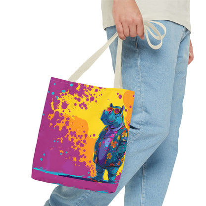 Stylish Hippo Tote Bag (AOP) - StyleMZ