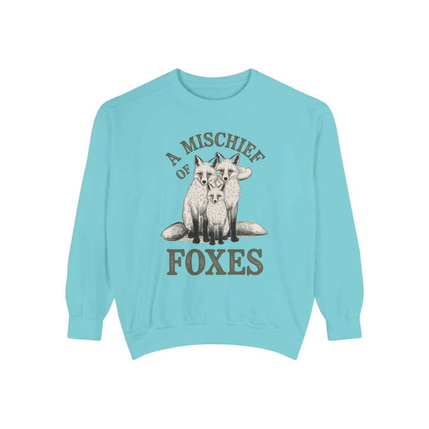 A mischief of Foxes Unisex Garment-Dyed Sweatshirt - StyleMZ